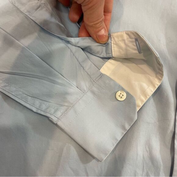 DIESEL Light Blue Slim Fit Casual Dress Shirt sz L - Picture 4 of 6